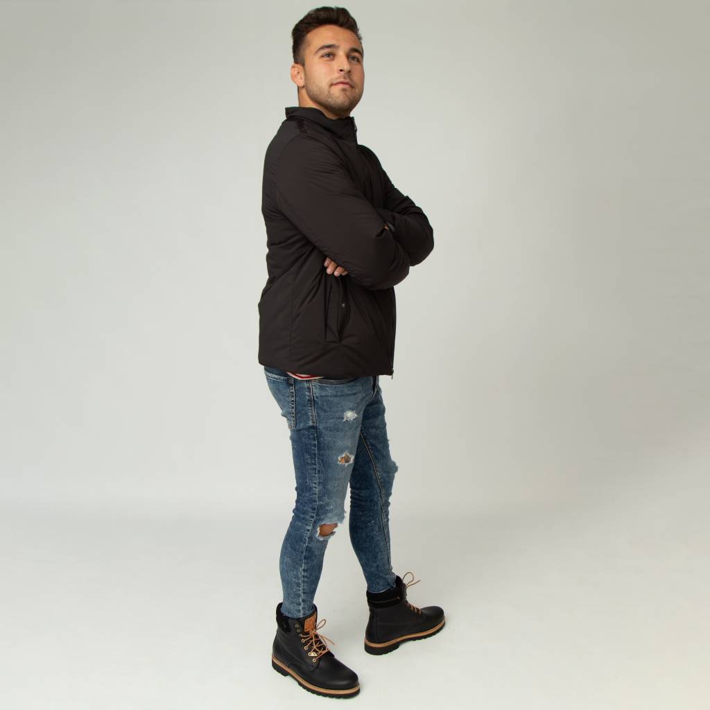 GEOX ABRIGO HOMBRE INVIERNO en color NEGRO  (4)