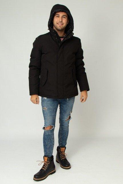 GEOX ABRIGO HOMBRE INVIERNO en color NEGRO  (4)