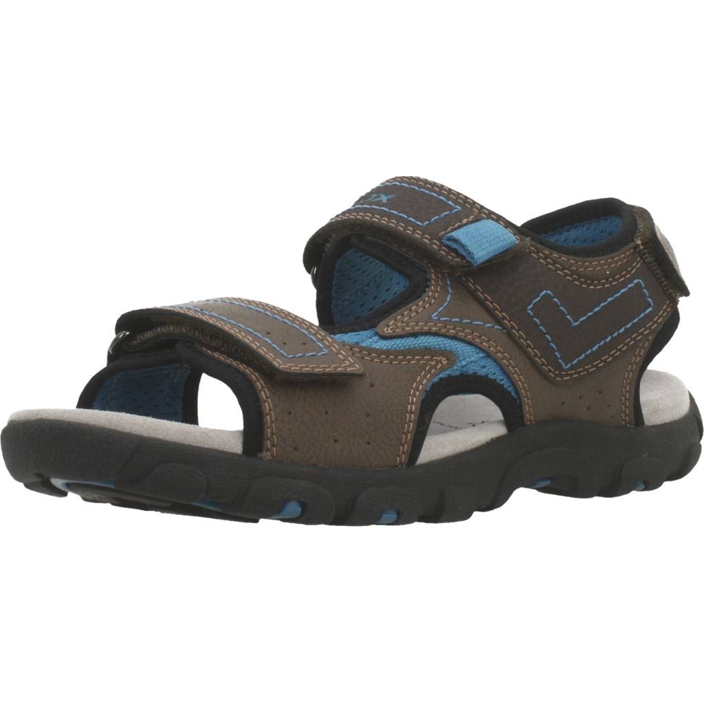 GEOX JR SANDAL STRADA en color MARRON  (1)