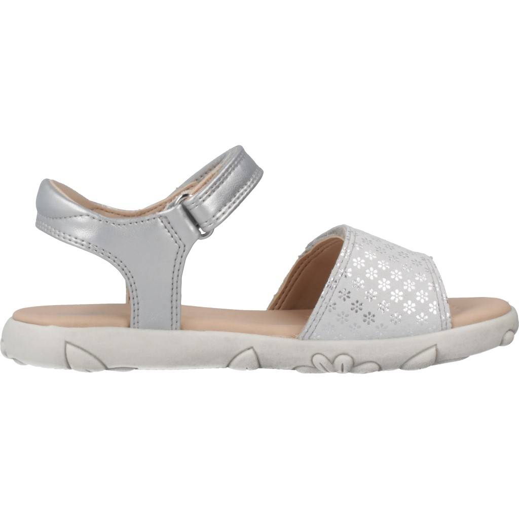 GEOX J SANDAL HAITI GIRL en color PLATA  (4)