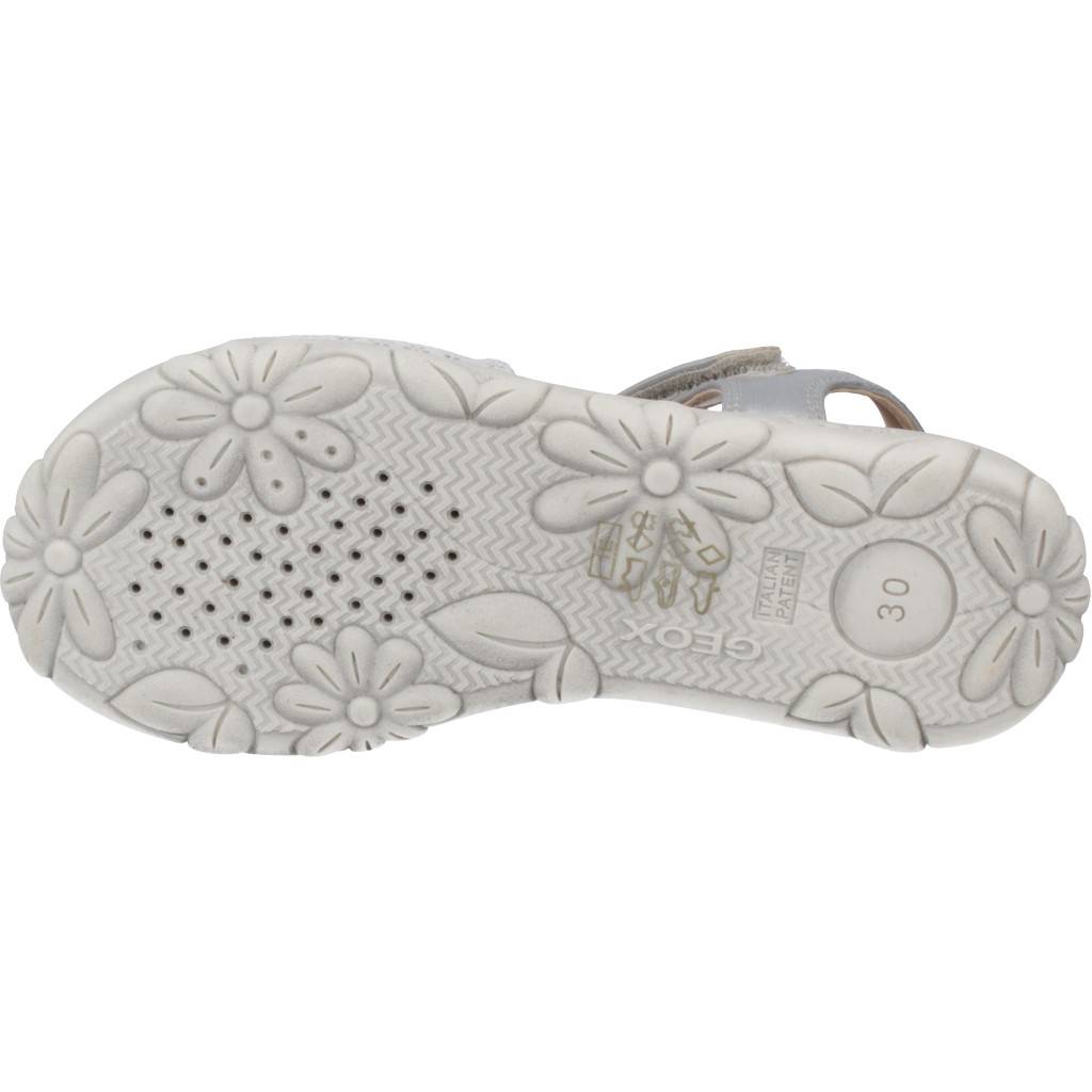 GEOX J SANDAL HAITI GIRL en color PLATA  (6)