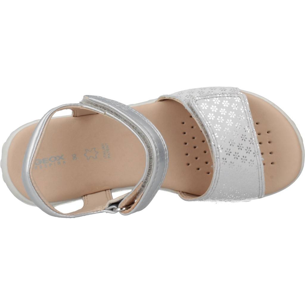 GEOX J SANDAL HAITI GIRL en color PLATA  (7)