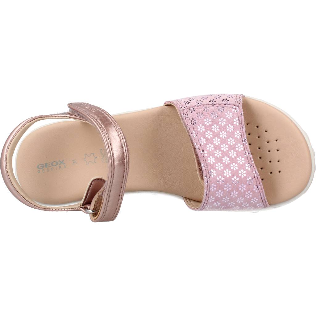 GEOX  J SANDAL HAITI GIRL  en color ROSA  (7)