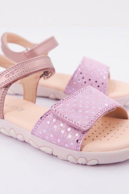 GEOX  J SANDAL HAITI GIRL  en color ROSA  (4)