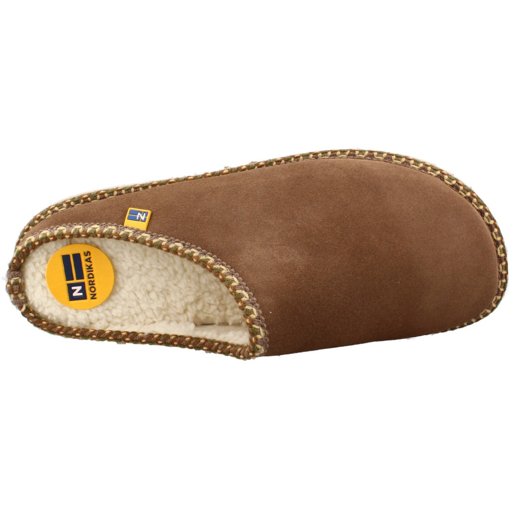 NORDIKAS  AFELPADO ZAPATILLA HOGAR en color MARRON  (7)