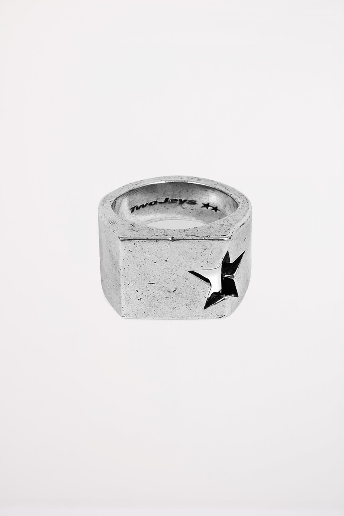 TWOJEYS FALLING STAR RING en color PLATA  (2)