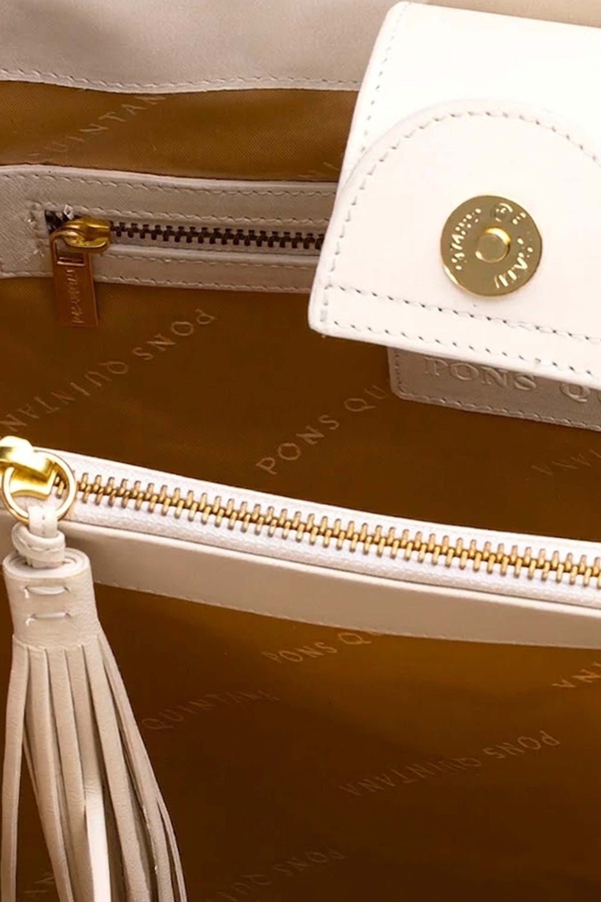 PONS QUINTANA   BELT MILK WET en color BLANCO  (3)