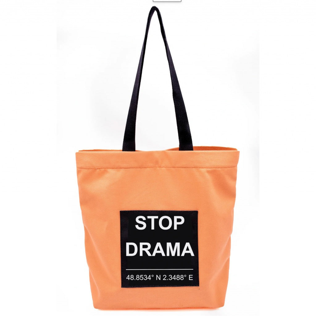 VERB TO DO STOP DRAMA en color NARANJA  (4)