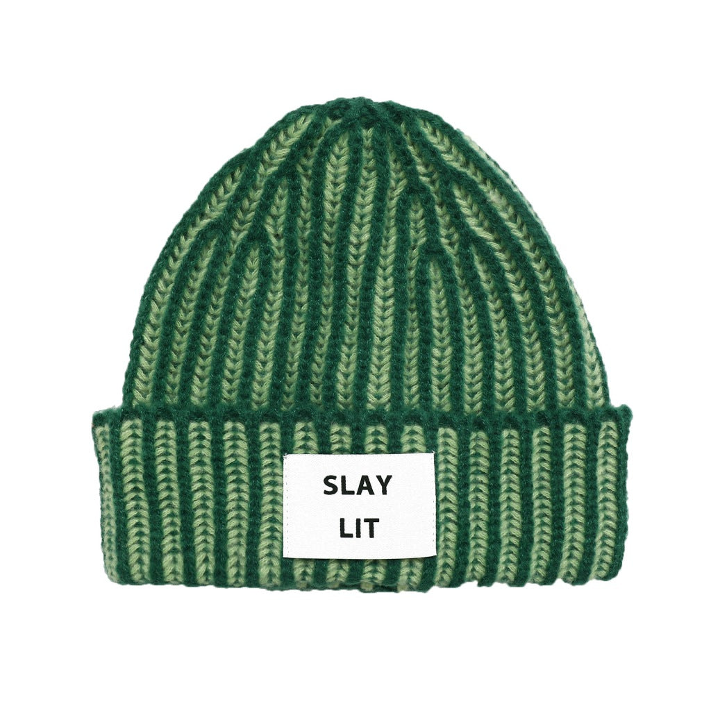 VERB TO DO HAT STAY LIT en color VERDE  (2)