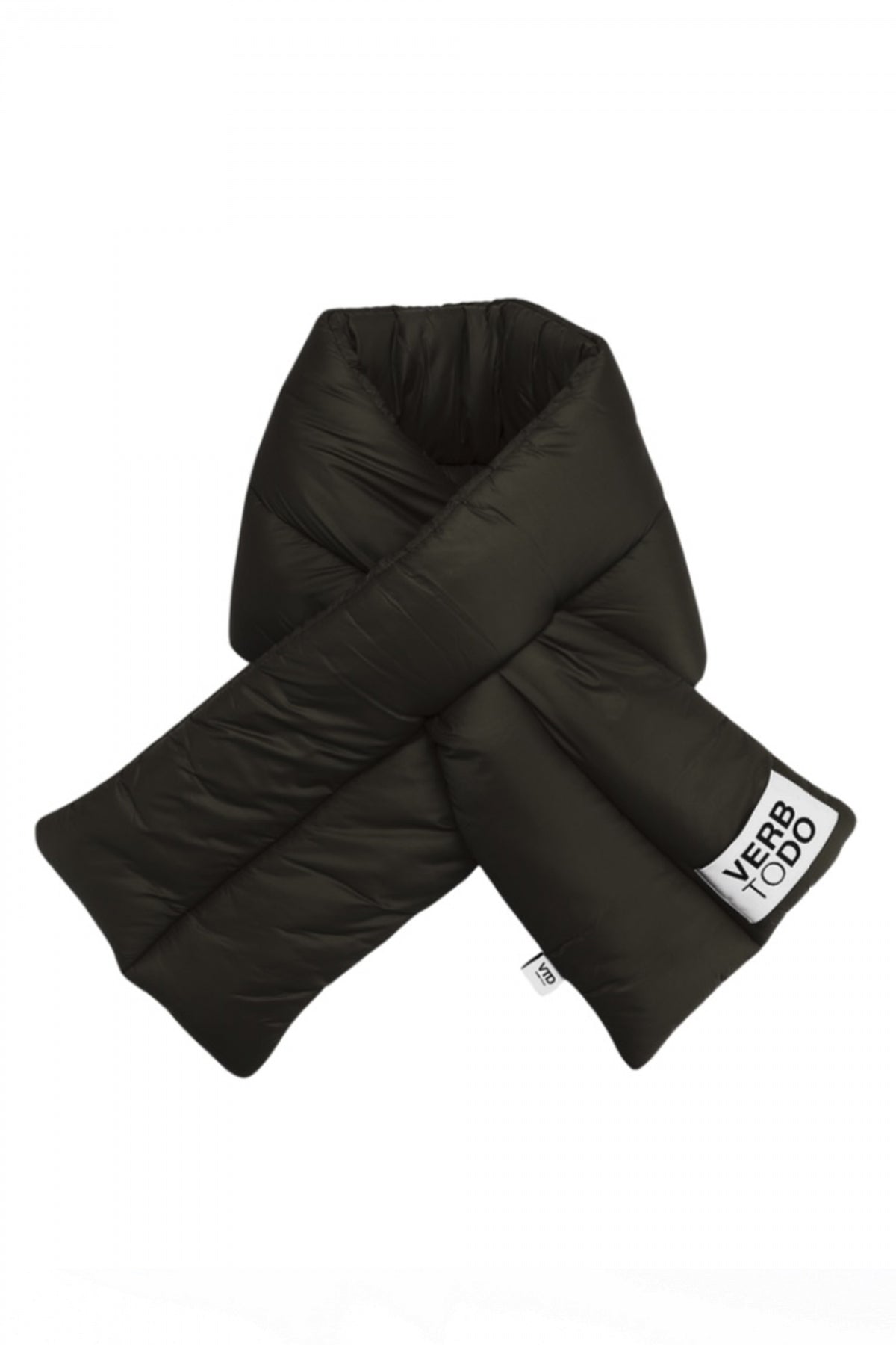 VERB TO DO SCARF NYLON PUFFER en color NEGRO  (1)