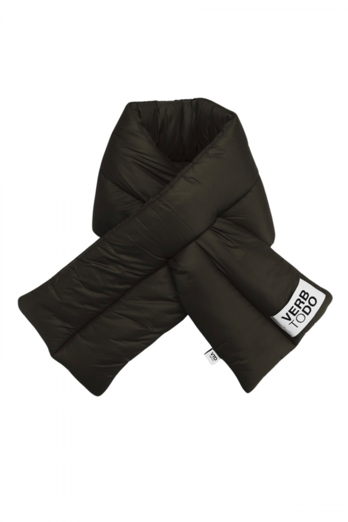 VERB TO DO SCARF NYLON PUFFER en color NEGRO  (1)