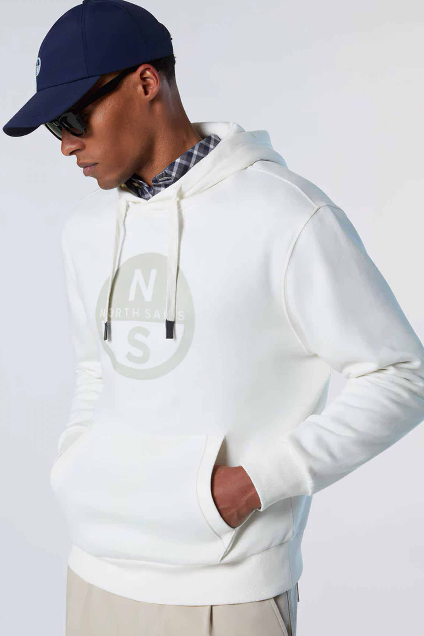 NORTH SAILS HOODED SWEATER en color BLANCO  (4)