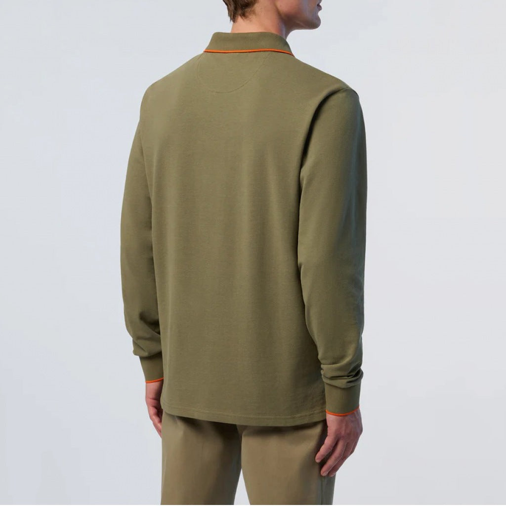 NORTH SAILS POLO LONG SLEEVE en color VERDE  (6)