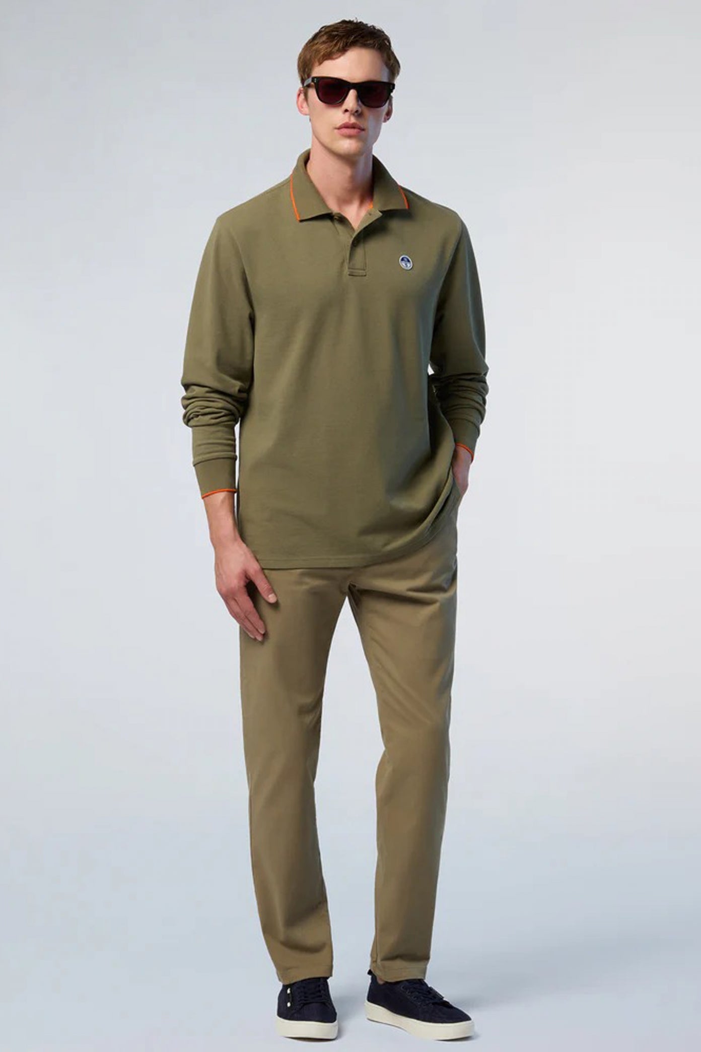 NORTH SAILS POLO LONG SLEEVE en color VERDE  (4)