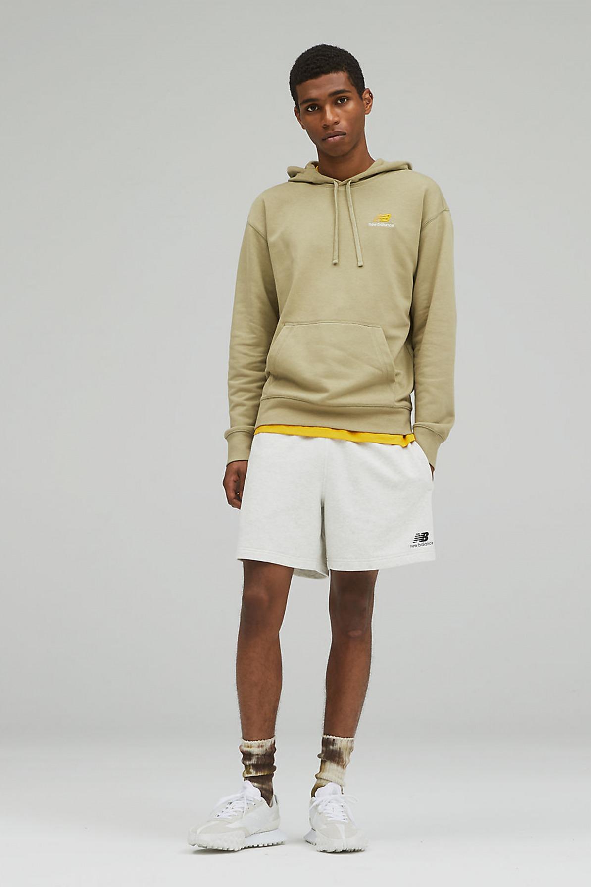 NEW BALANCE UNI-SSENTIALS FRENCH TERRY SHORT en color BLANCO  (2)
