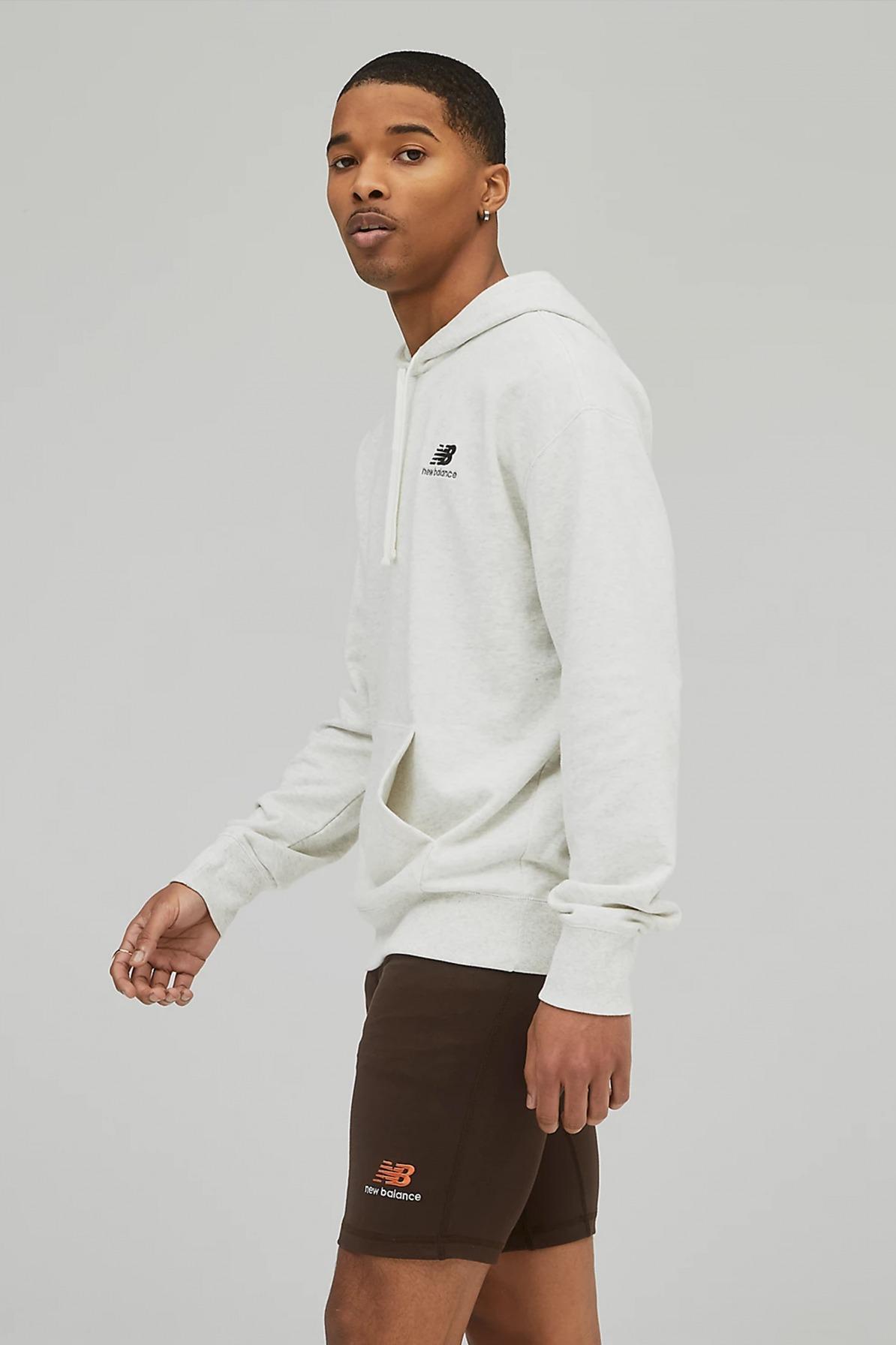 NEW BALANCE TERRY HOODIE en color GRIS  (4)