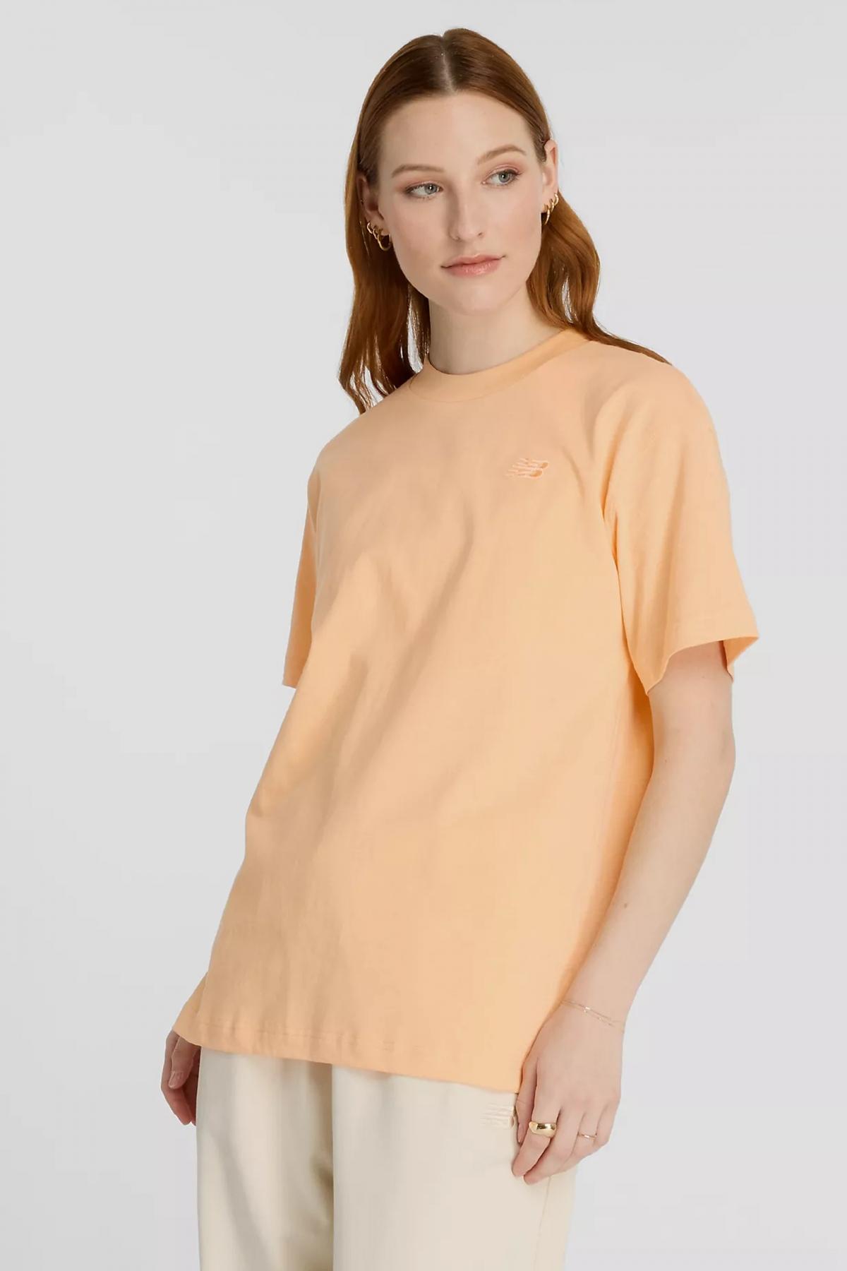 NEW BALANCE ATHLETICS JERSEY T-SHIRT en color NARANJA  (1)