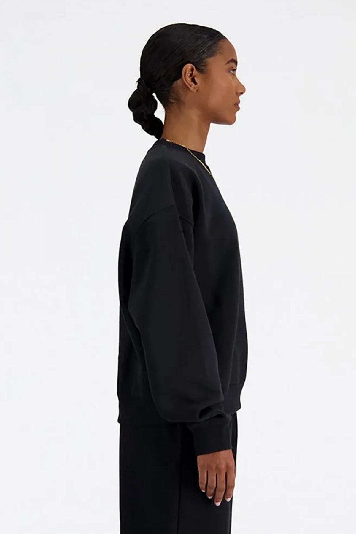 NEW BALANCE SPORT ESSENTIALS FLEECE CRE en color NEGRO  (3)