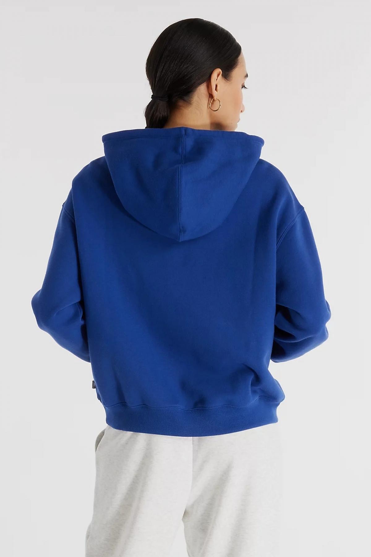 NEW BALANCE GRAPHIC FLEECE HOODIE en color AZUL  (3)