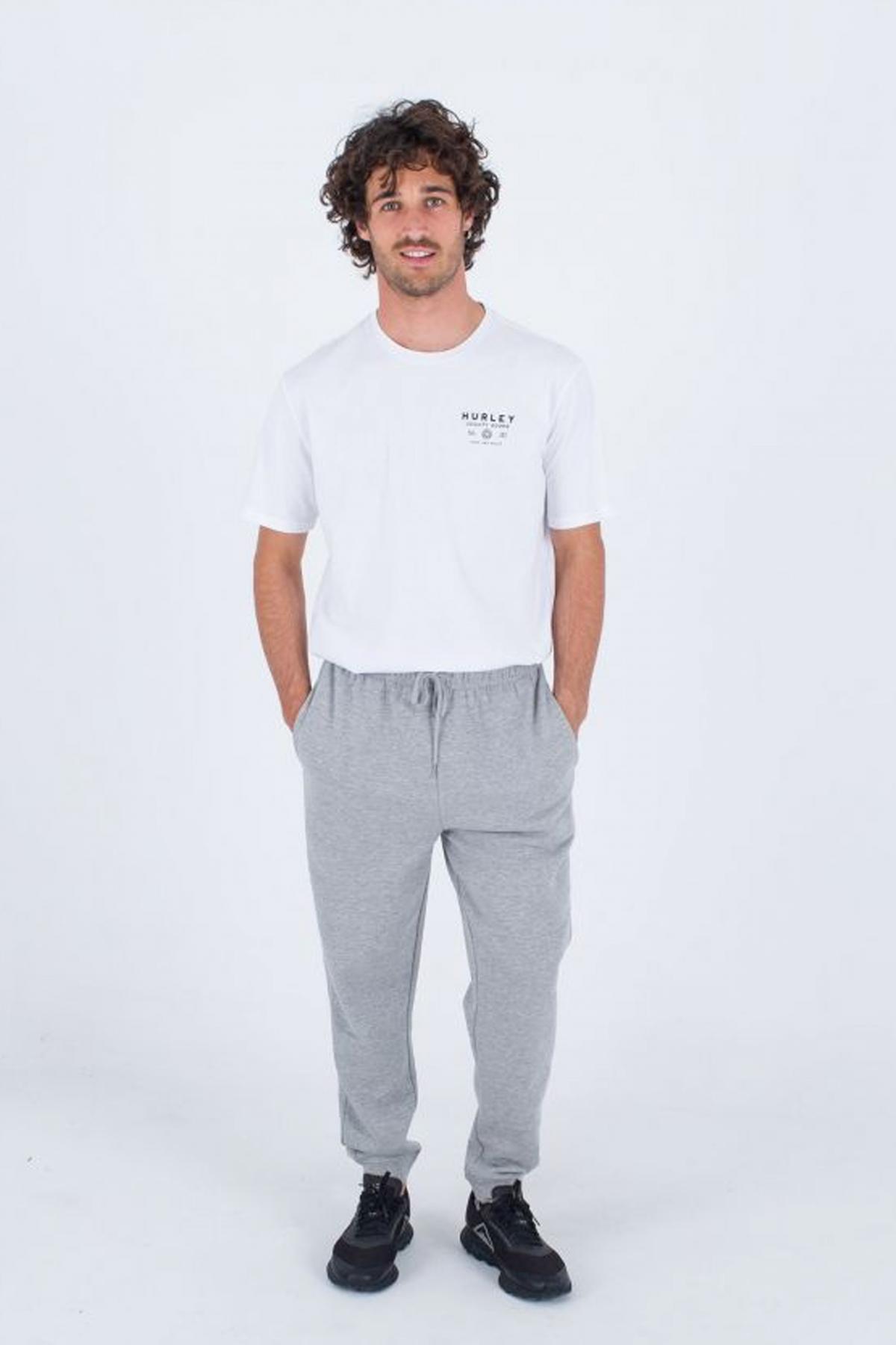 HURLEY OAO SOLID FLEECE JOGGER en color GRIS  (4)