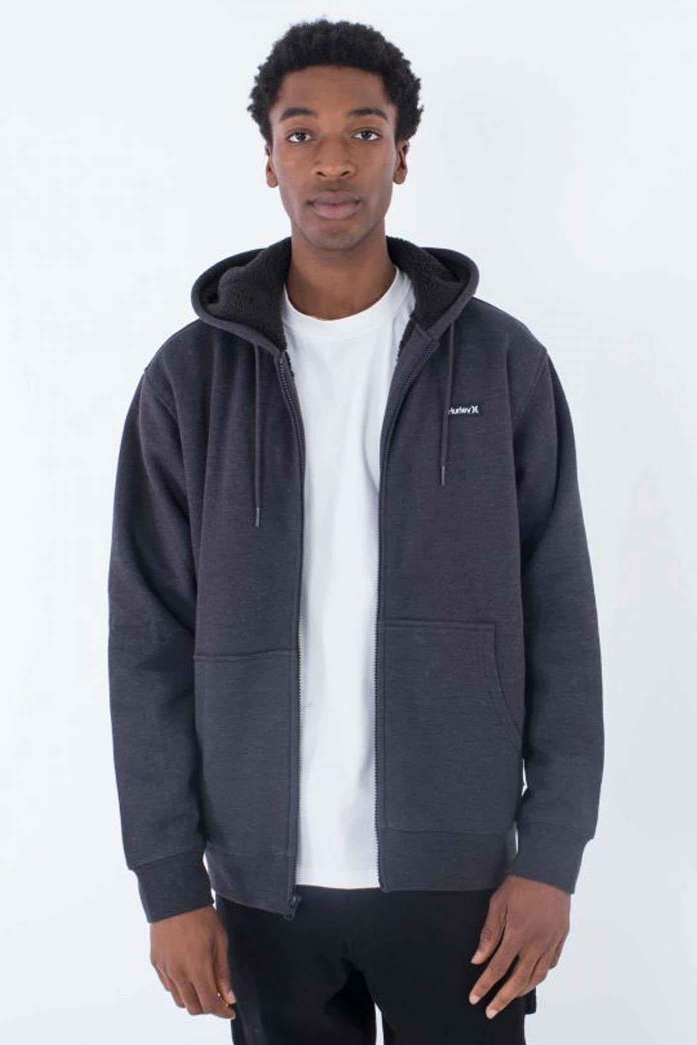 HURLEY ALPS ZIP FLEECE en color GRIS  (1)