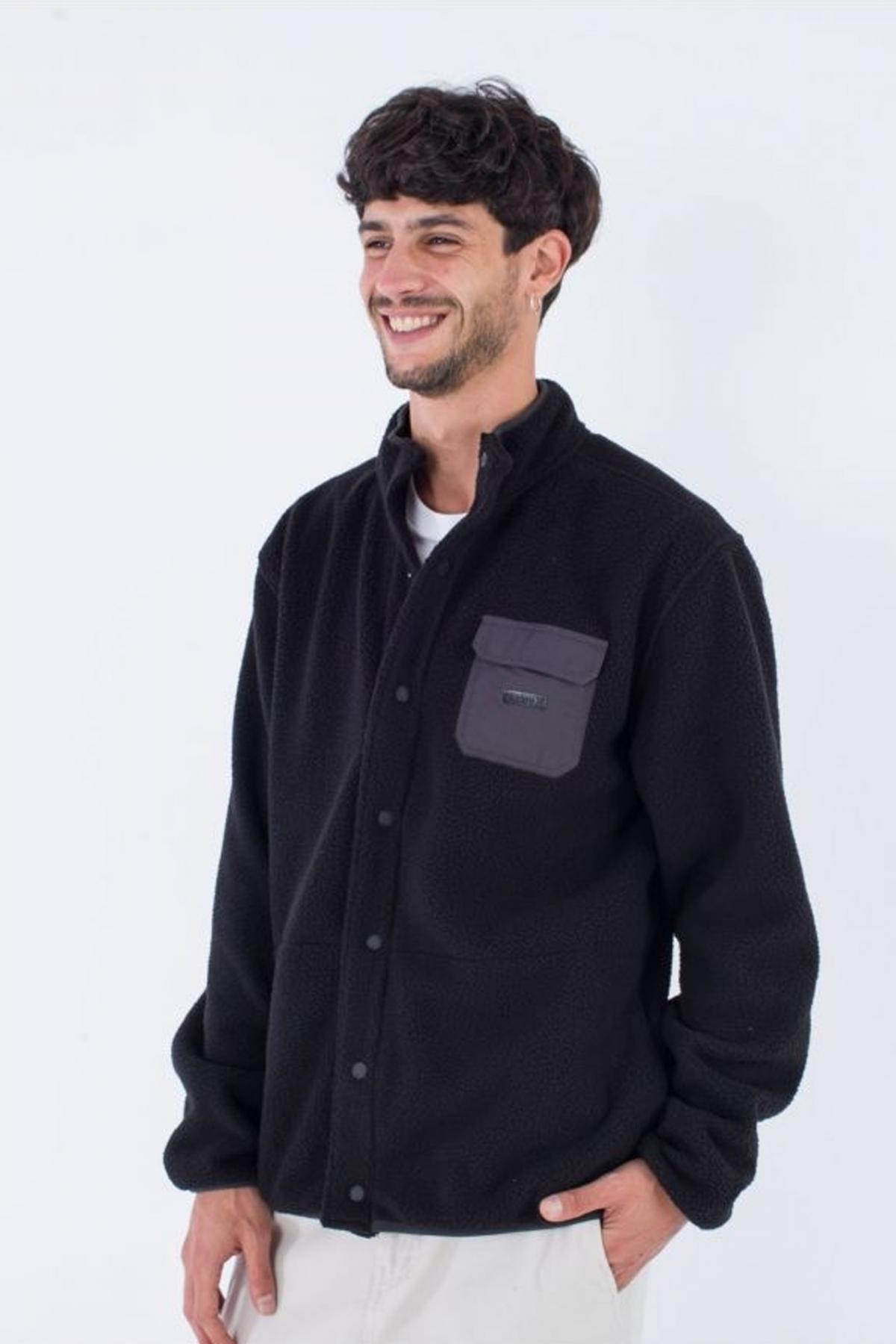 HURLEY WOODLAND BURRITO SNAP FL en color NEGRO  (2)