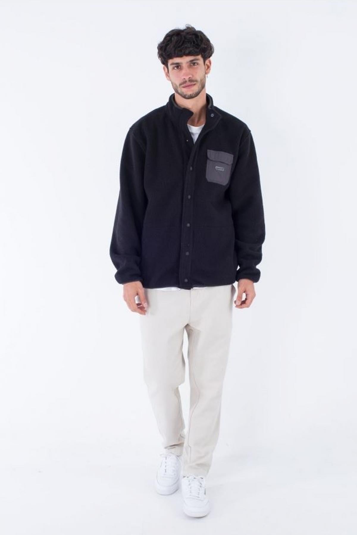 HURLEY WOODLAND BURRITO SNAP FL en color NEGRO  (4)