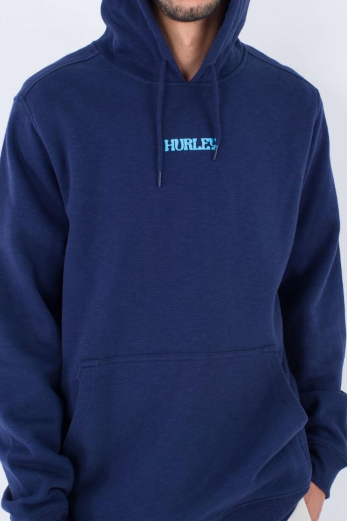HURLEY COSMIC WAVES SLUB FLEECE en color AZUL  (2)