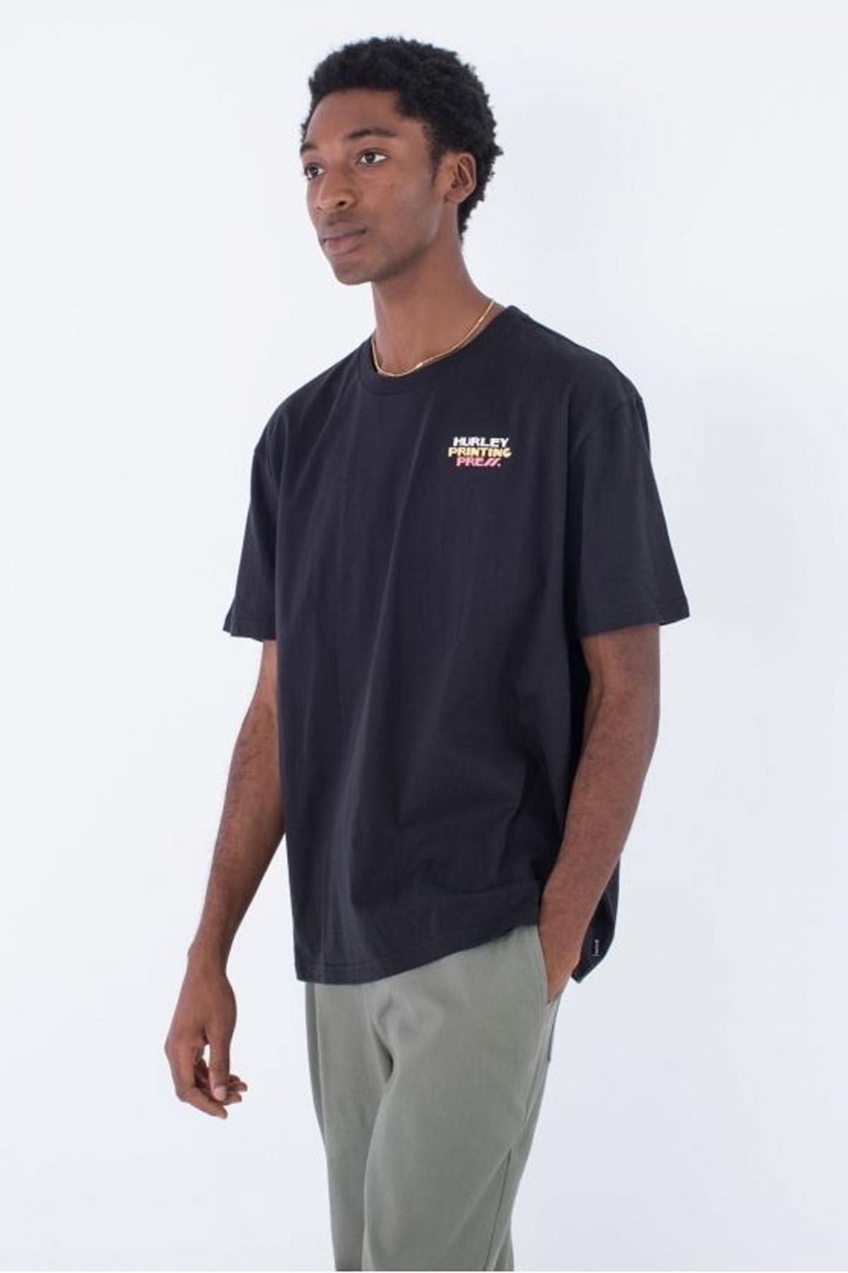 HURLEY ORGANIC MARKS TEE en color NEGRO  (2)