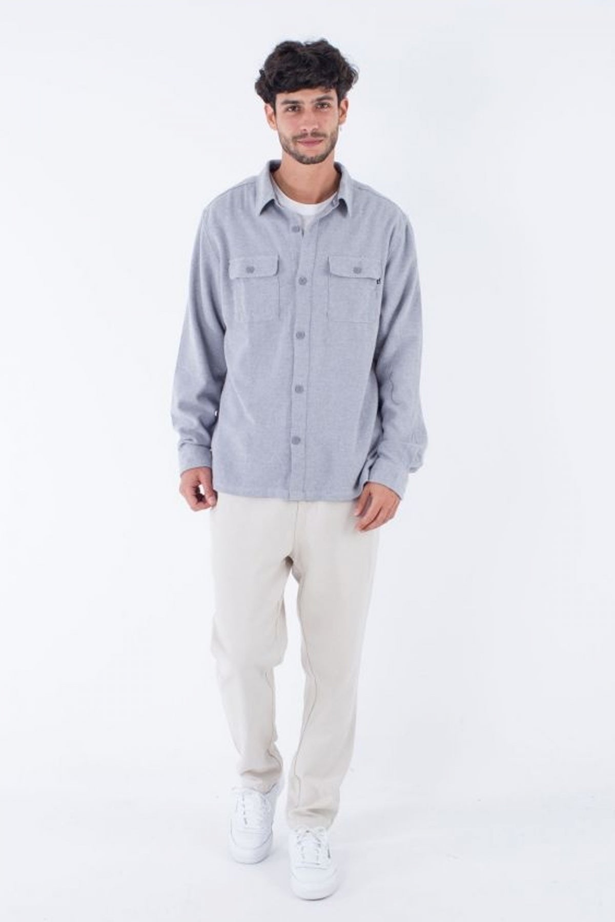 HURLEY  SANTA CRUZ TWILL FLANNEL en color GRIS  (4)
