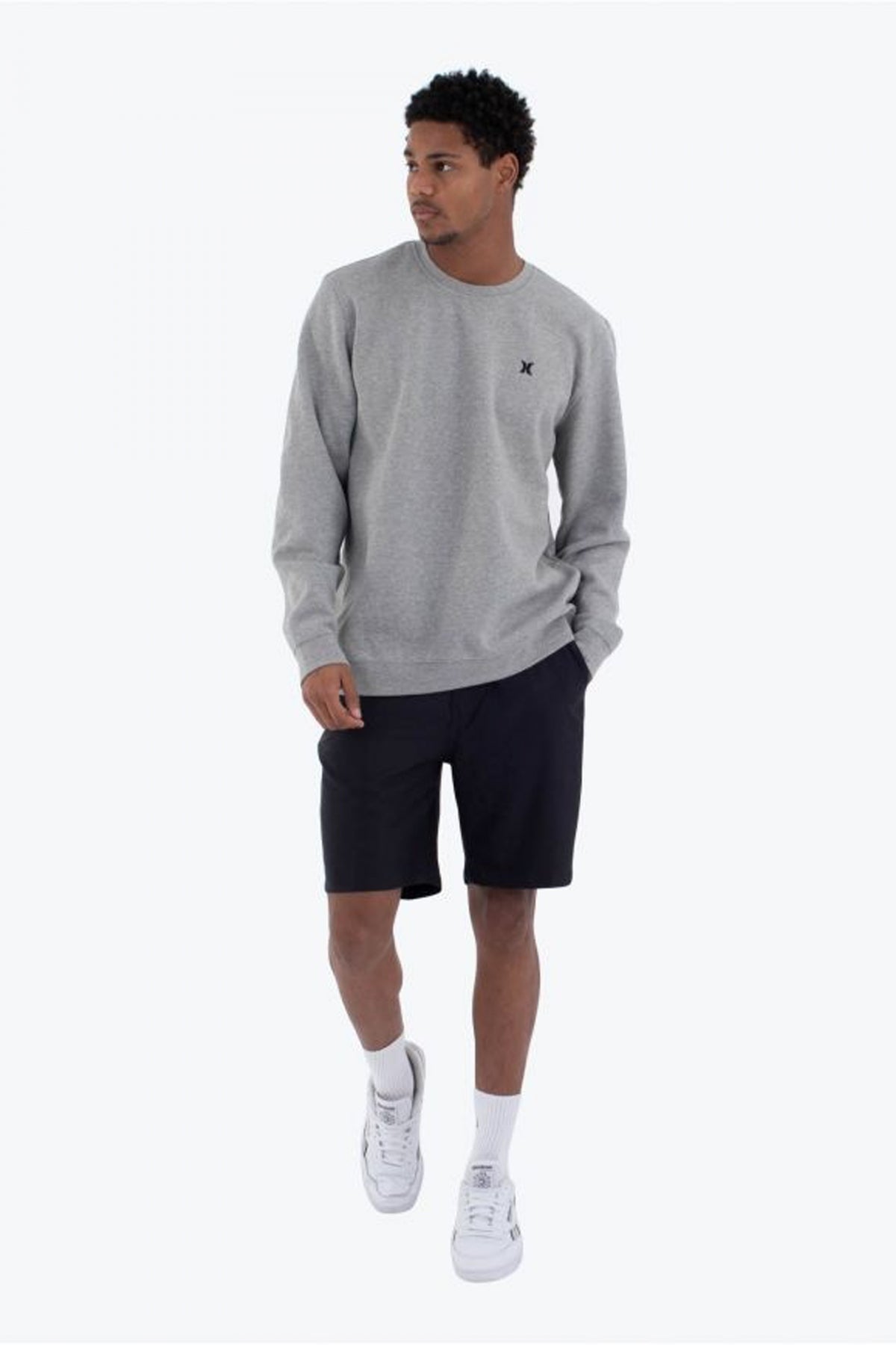 HURLEY ICON CREW en color GRIS  (4)