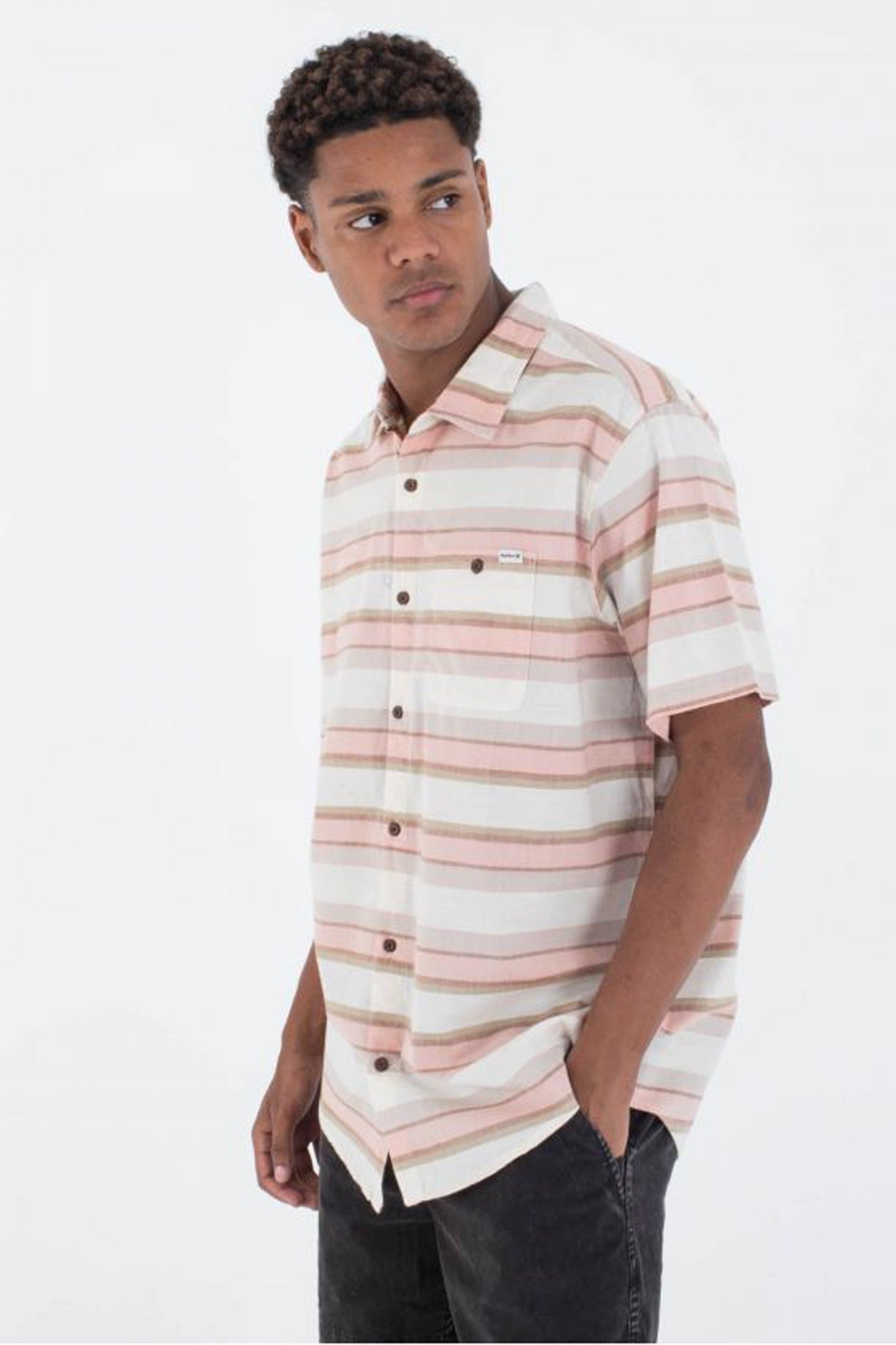 HURLEY OAO LIDO STRIPE SS en color BLANCO  (3)