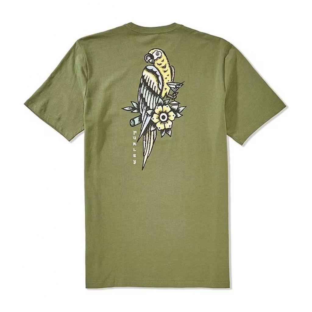 HURLEY PARROT LAD SS en color VERDE  (5)