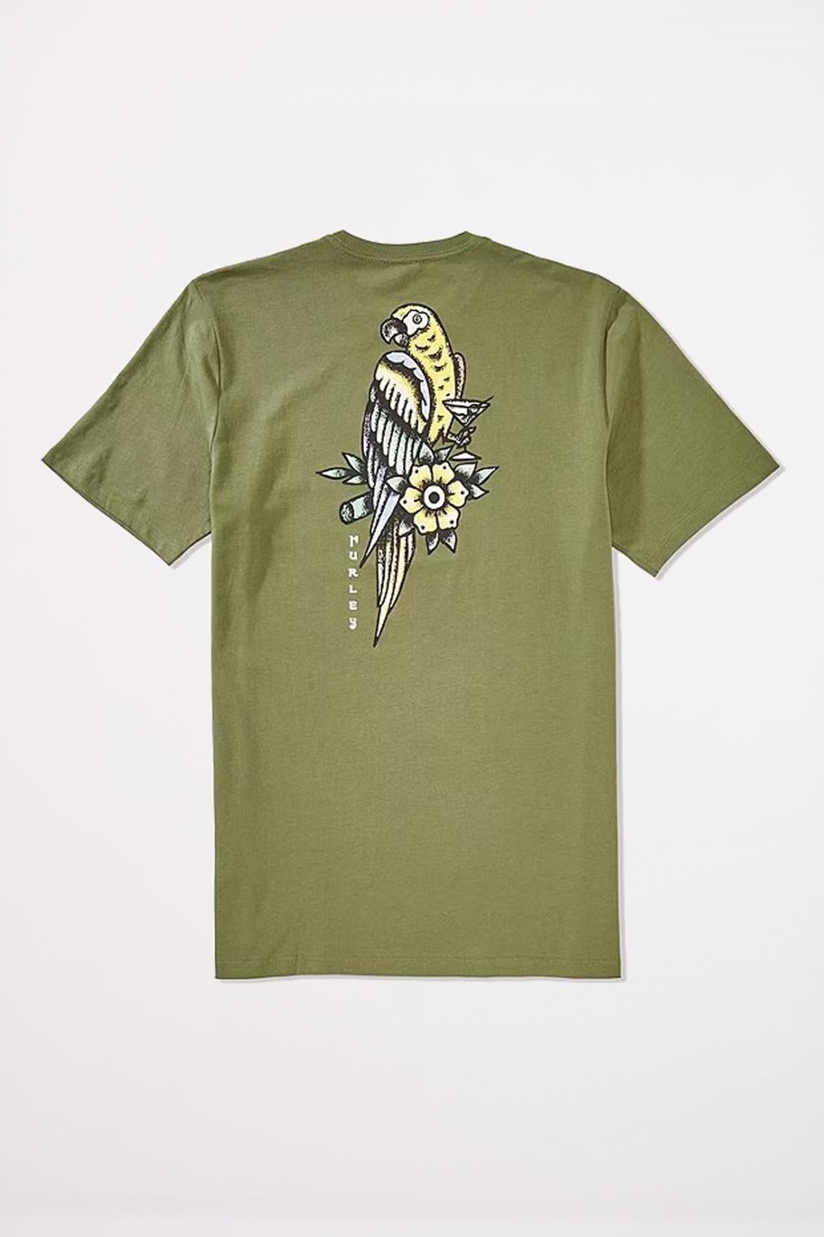 HURLEY PARROT LAD SS en color VERDE  (2)