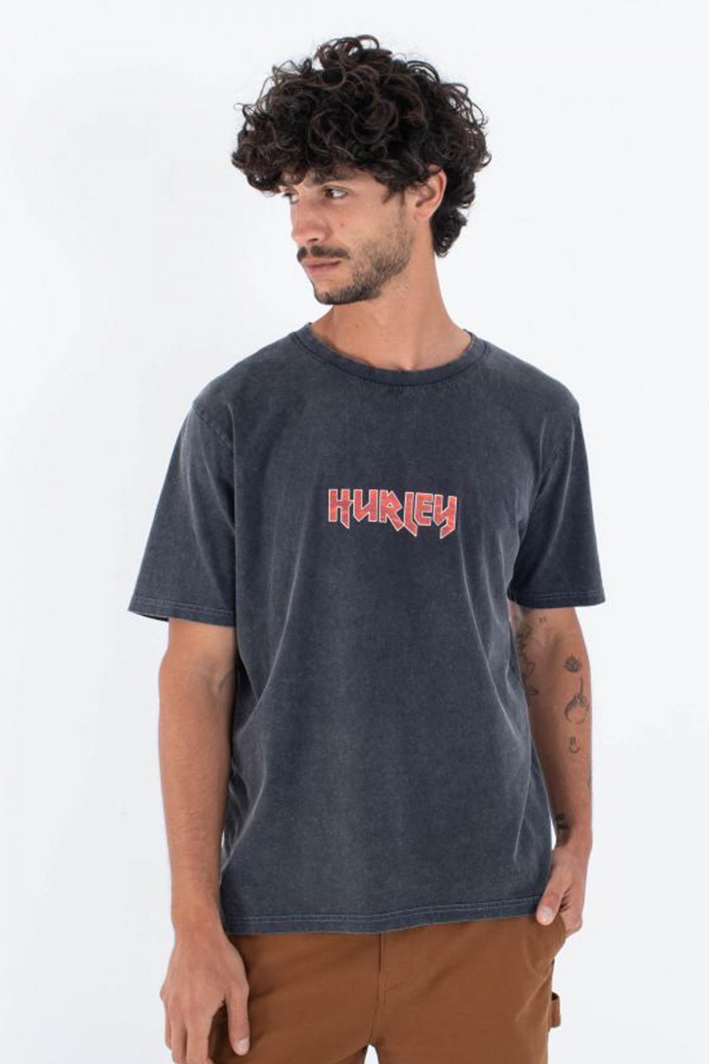 HURLEY  M WAVE ADDICTION SS TEE en color GRIS  (1)