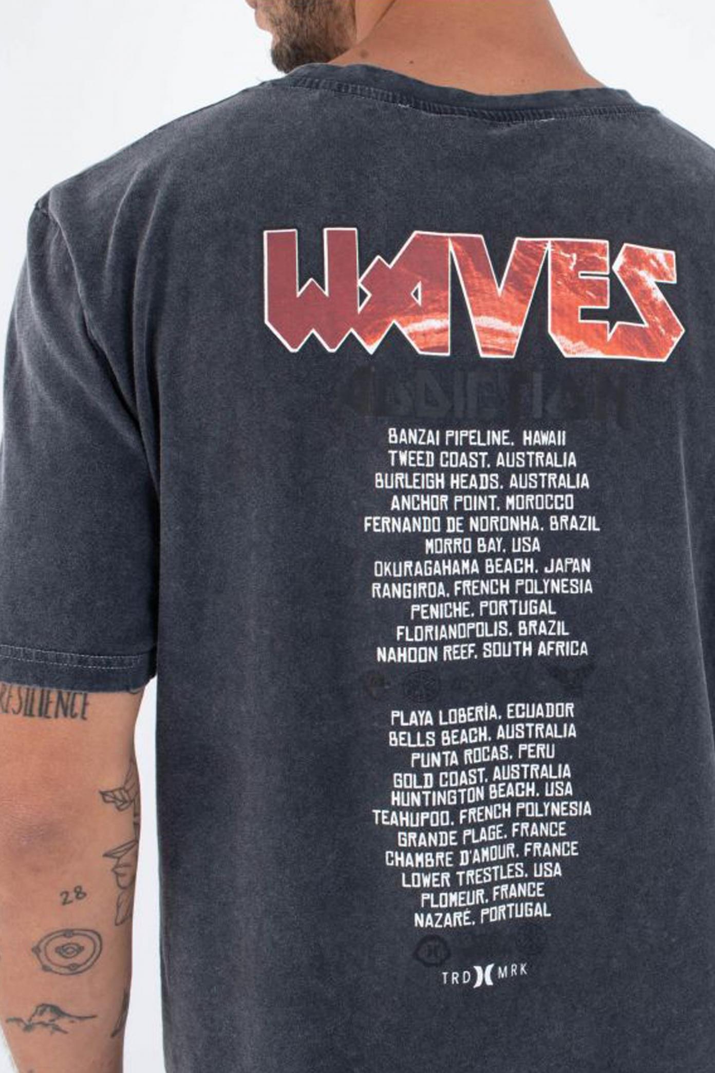 HURLEY  M WAVE ADDICTION SS TEE en color GRIS  (4)