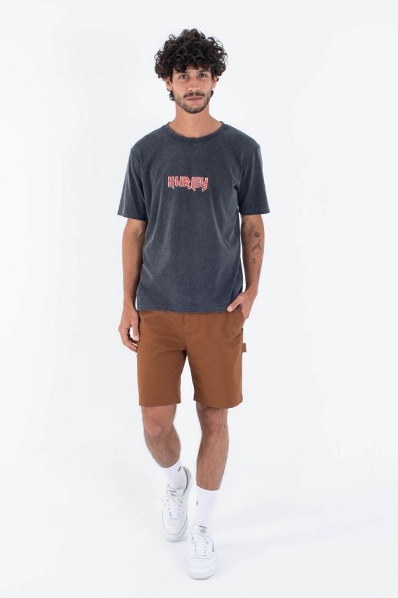 HURLEY  M WAVE ADDICTION SS TEE en color GRIS  (5)