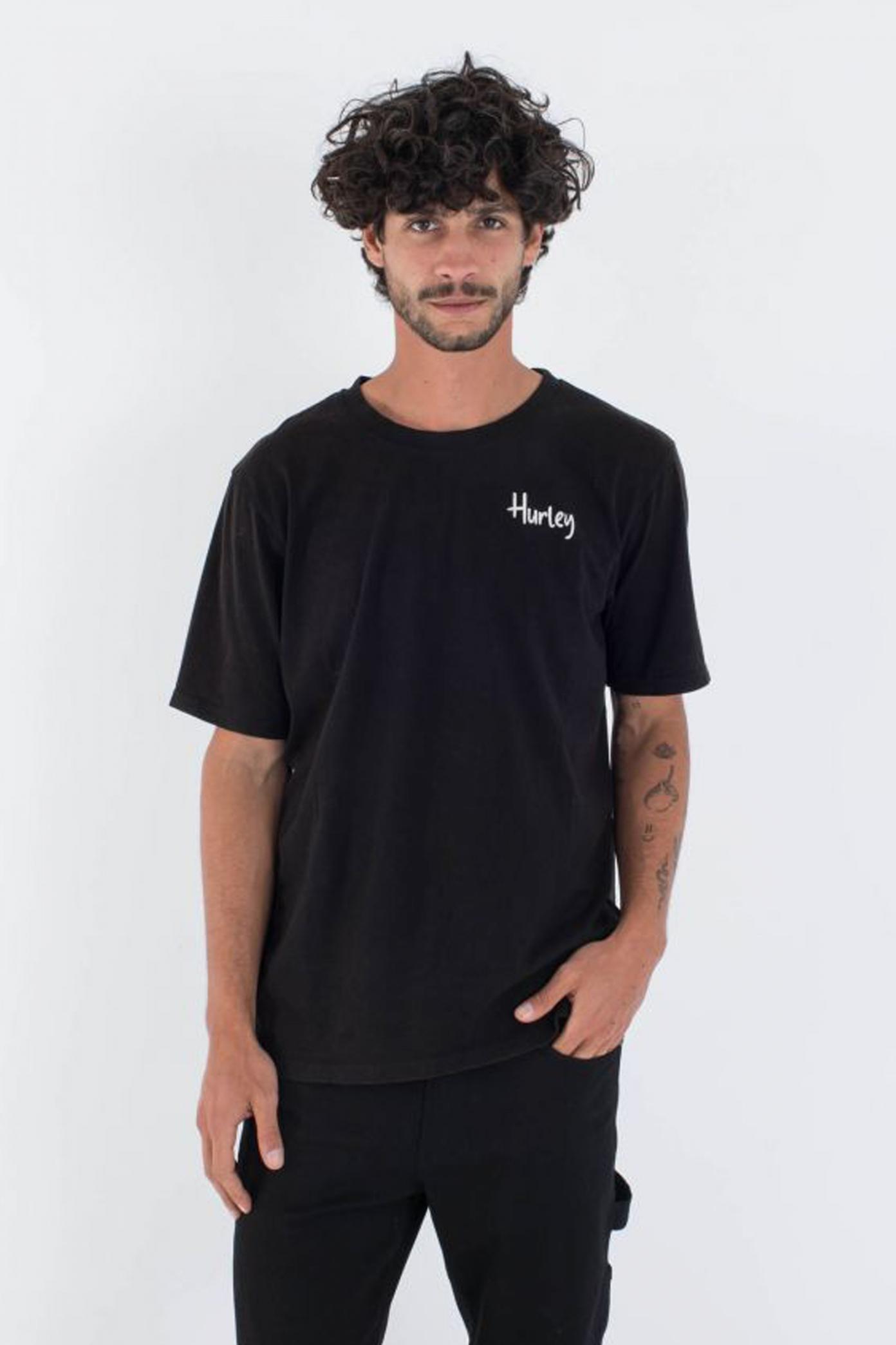 HURLEY M COBRA SS TEE en color NEGRO  (1)
