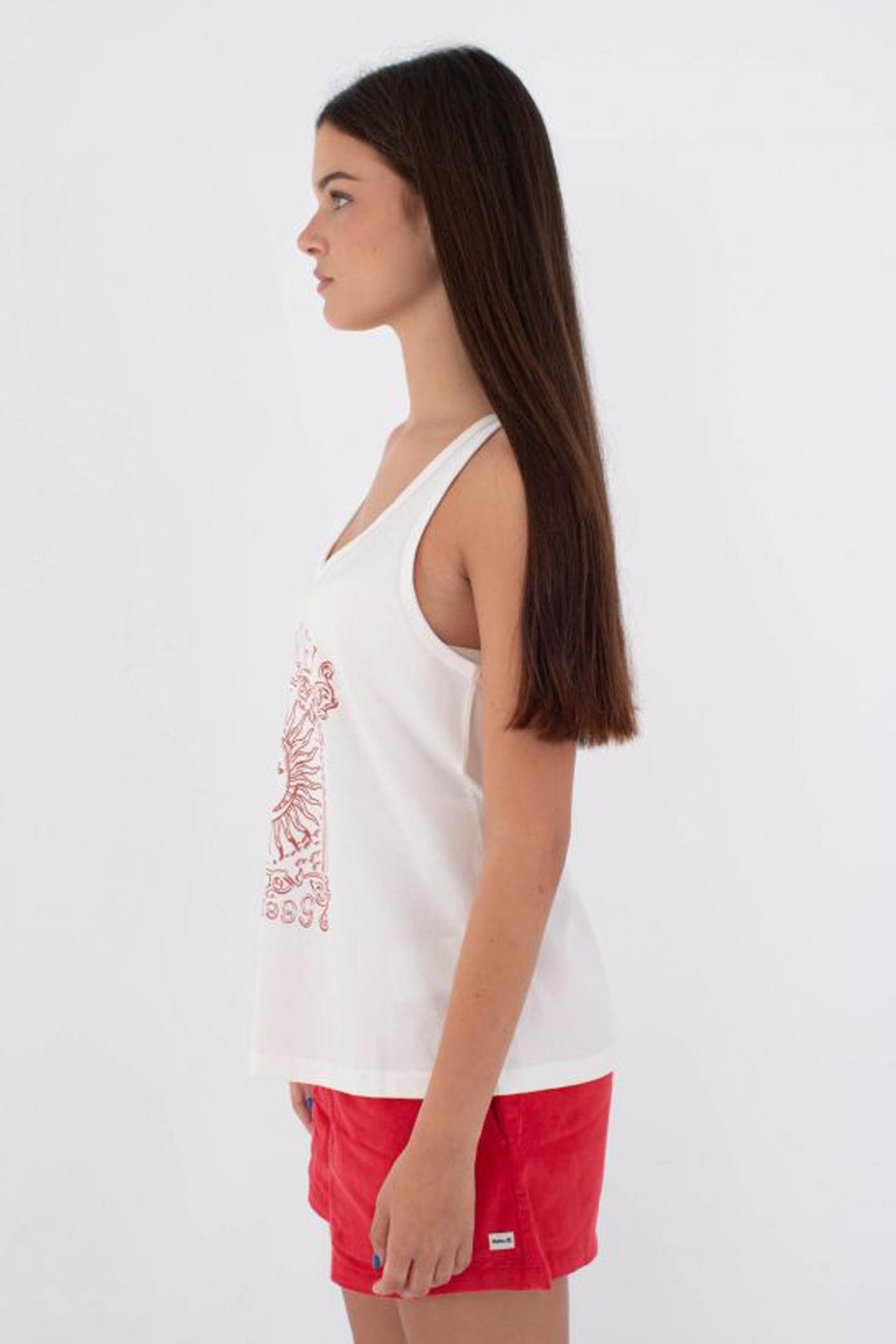 HURLEY ORGANIC TWO SIDES TANK en color BLANCO  (3)