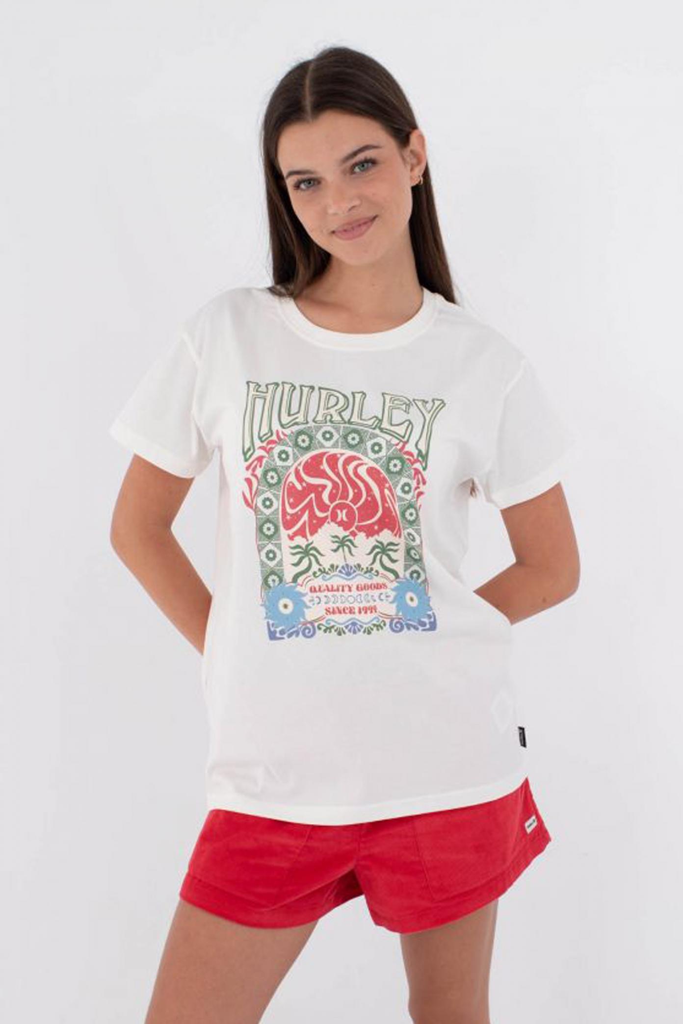 HURLEY ORGANIC MIKONOS TEE en color BLANCO  (1)