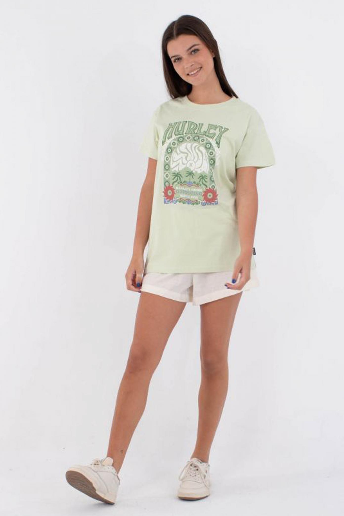 HURLEY ORGANIC MIKONOS TEE en color VERDE  (1)