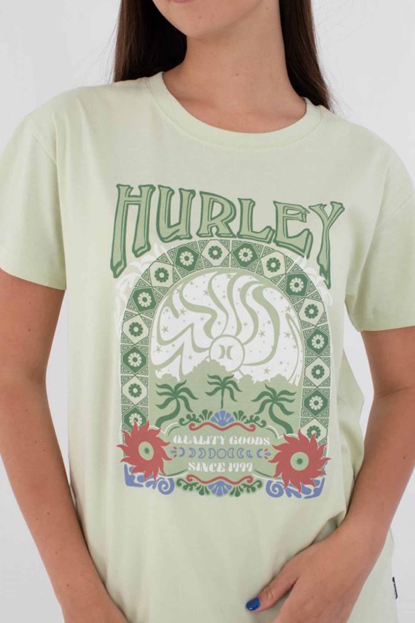 HURLEY ORGANIC MIKONOS TEE en color VERDE  (3)