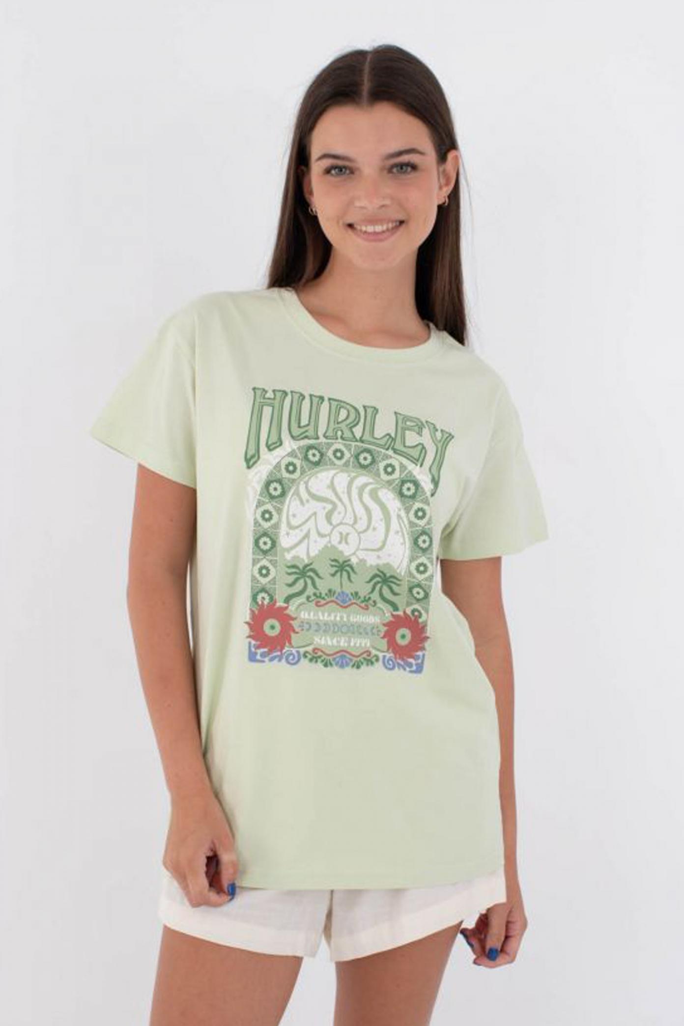 HURLEY ORGANIC MIKONOS TEE en color VERDE  (4)