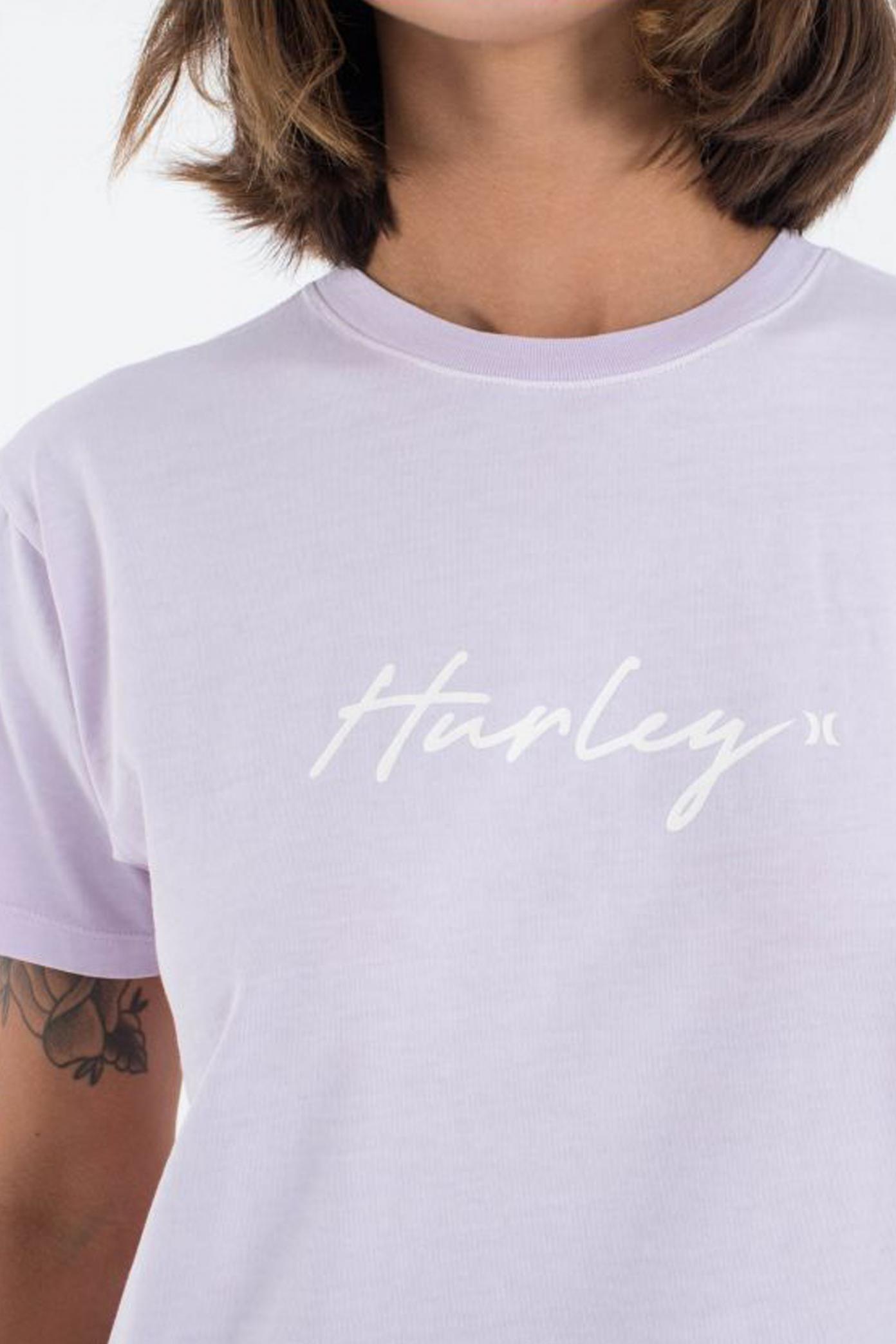 HURLEY ORGANIC SCRIPT ONLY TEE en color VIOLETA  (3)
