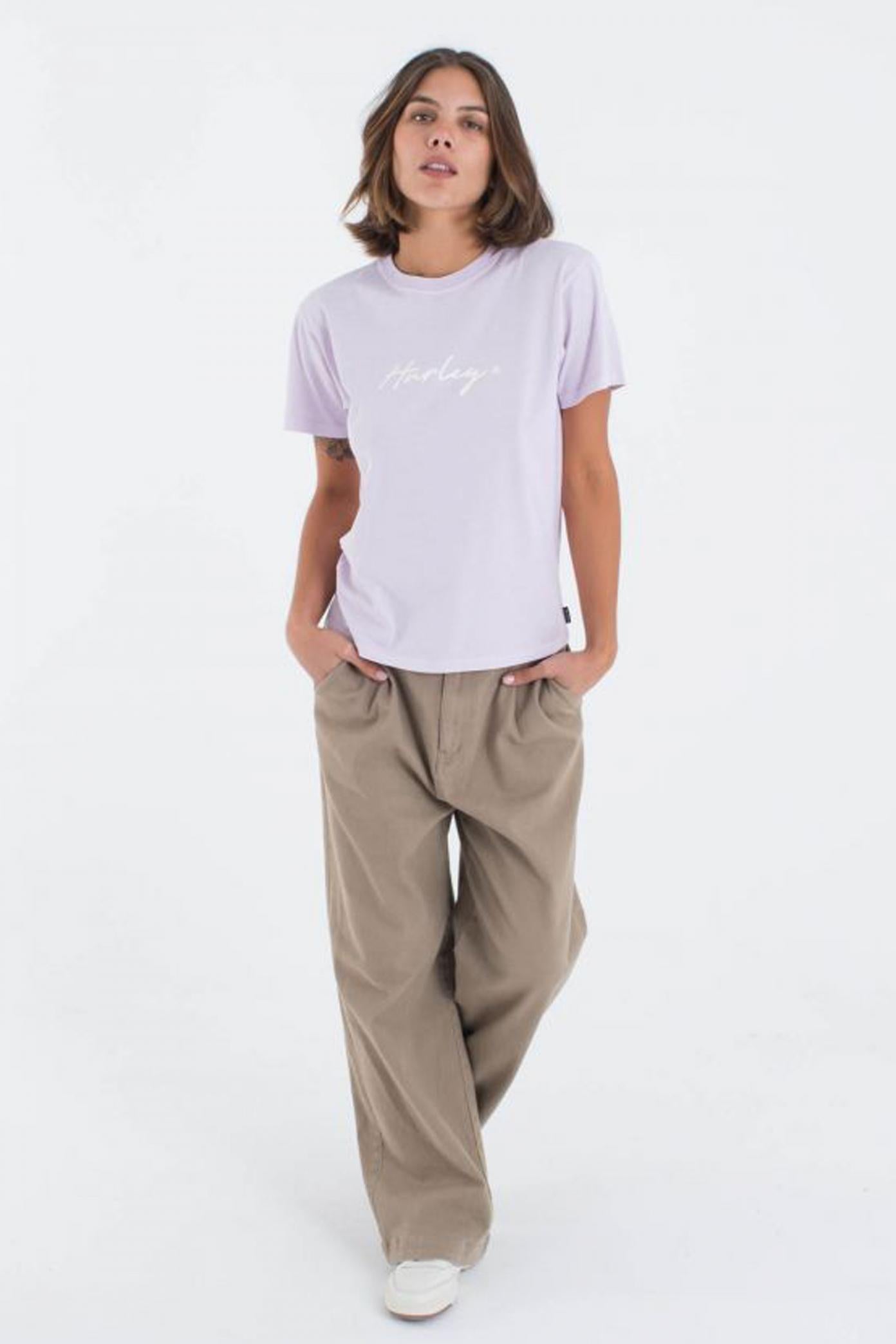 HURLEY ORGANIC SCRIPT ONLY TEE en color VIOLETA  (4)