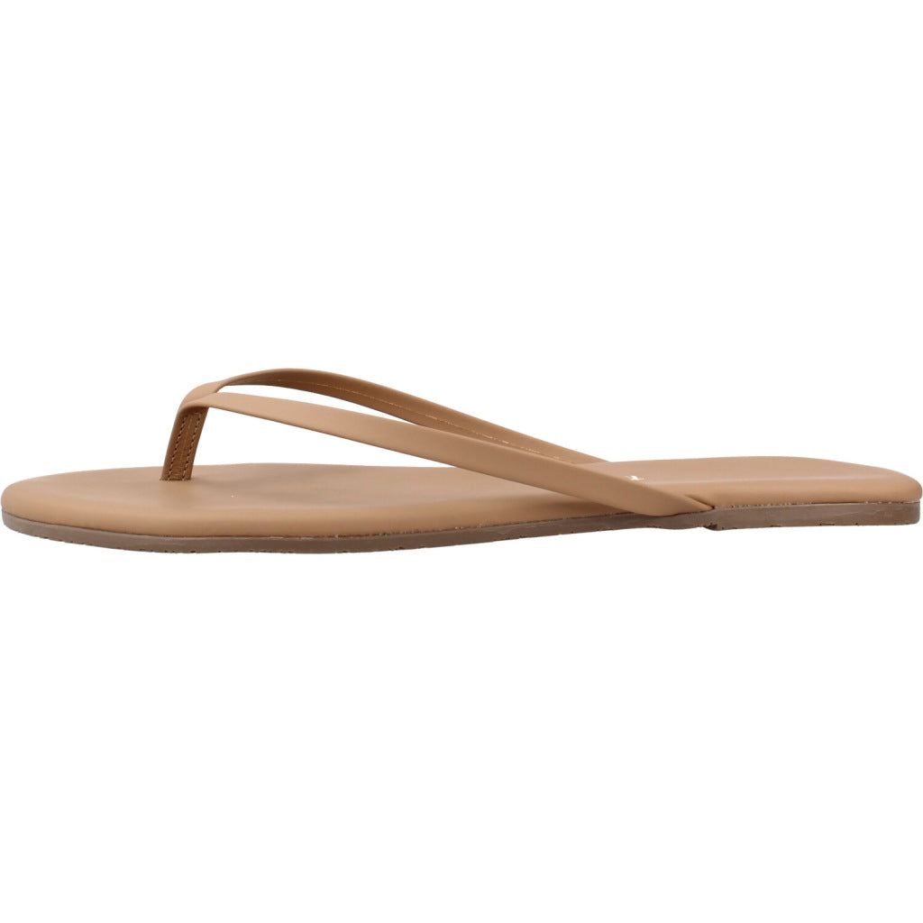 TKEES  SANDALIA PLANA  en color MARRON CLARO  (2)