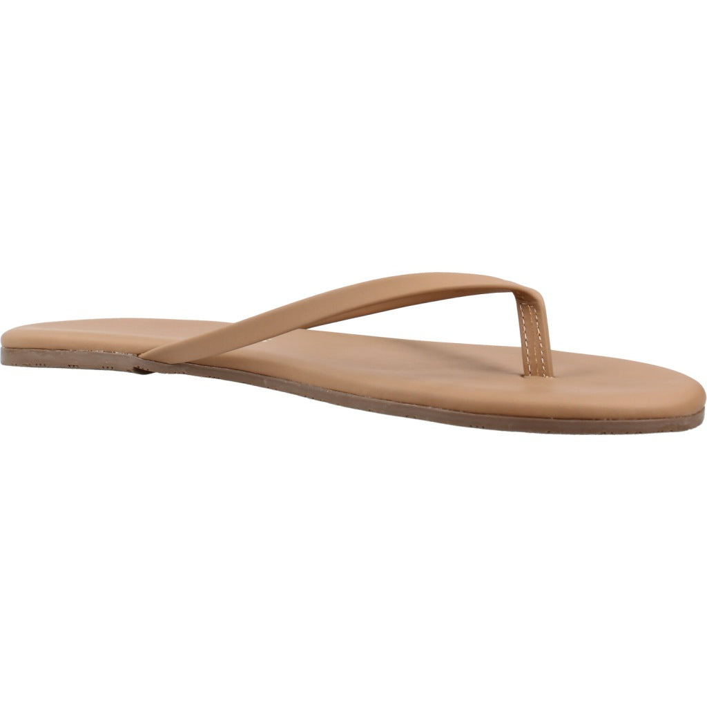 TKEES  SANDALIA PLANA  en color MARRON CLARO  (5)