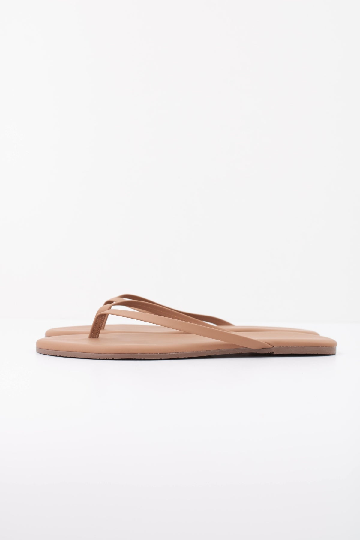 TKEES  SANDALIA PLANA  en color MARRON CLARO  (1)