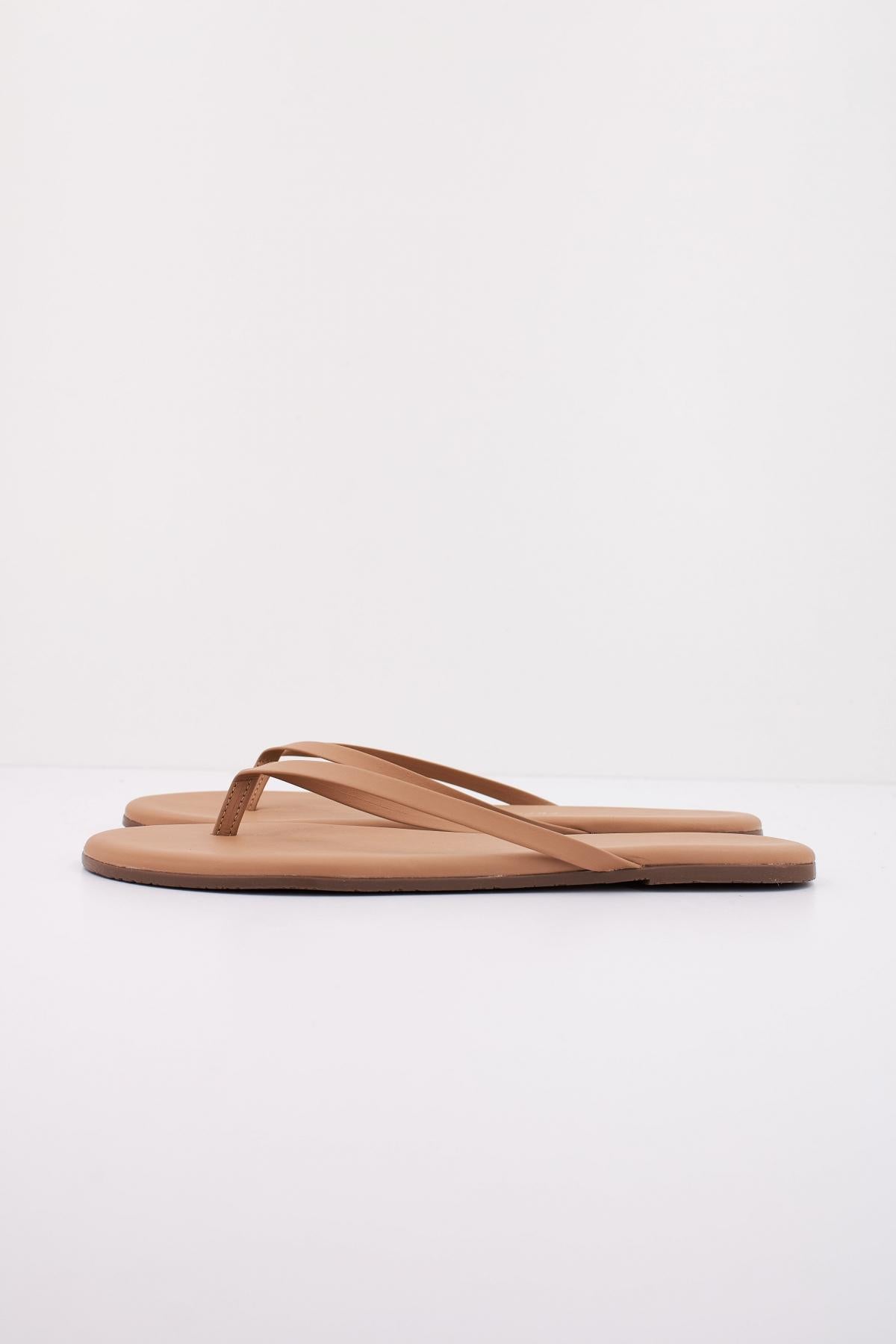 TKEES  SANDALIA PLANA  en color MARRON CLARO  (1)