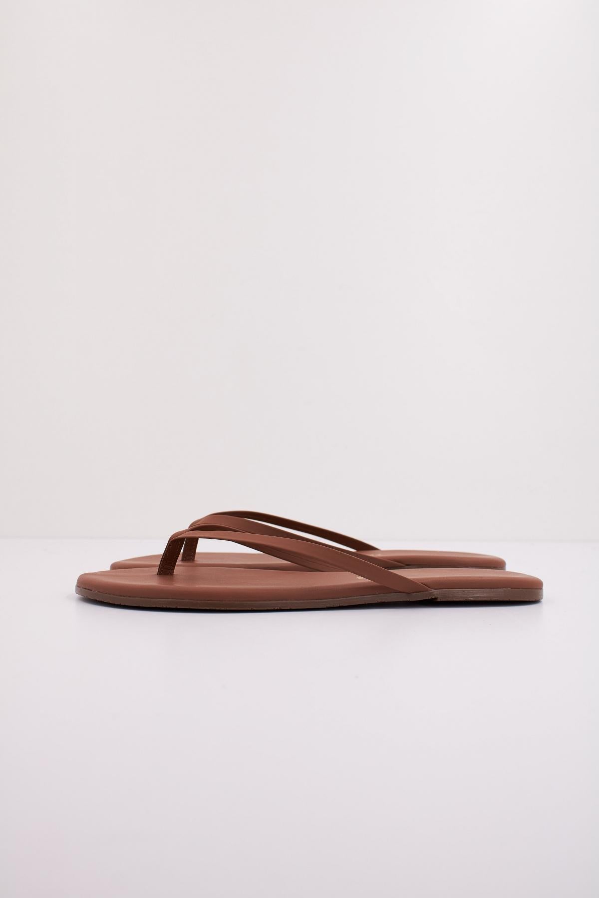 TKEES  SANDALIA PLANA  en color MARRON  (1)